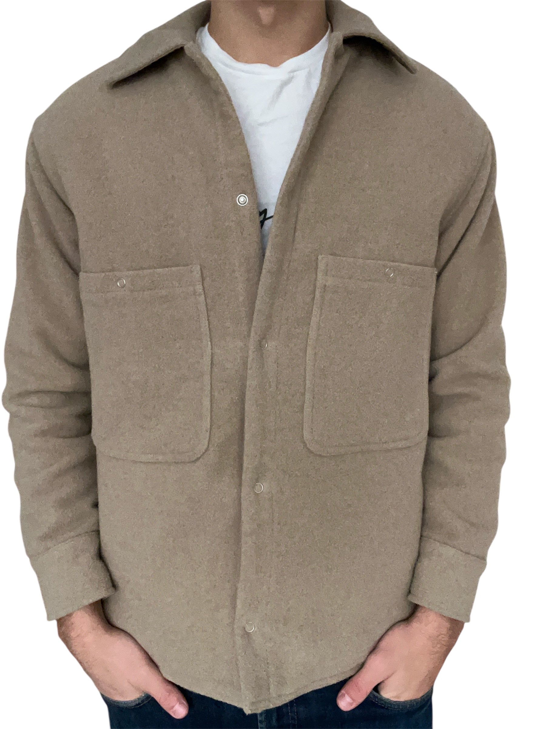 Weekday overshirt with fur