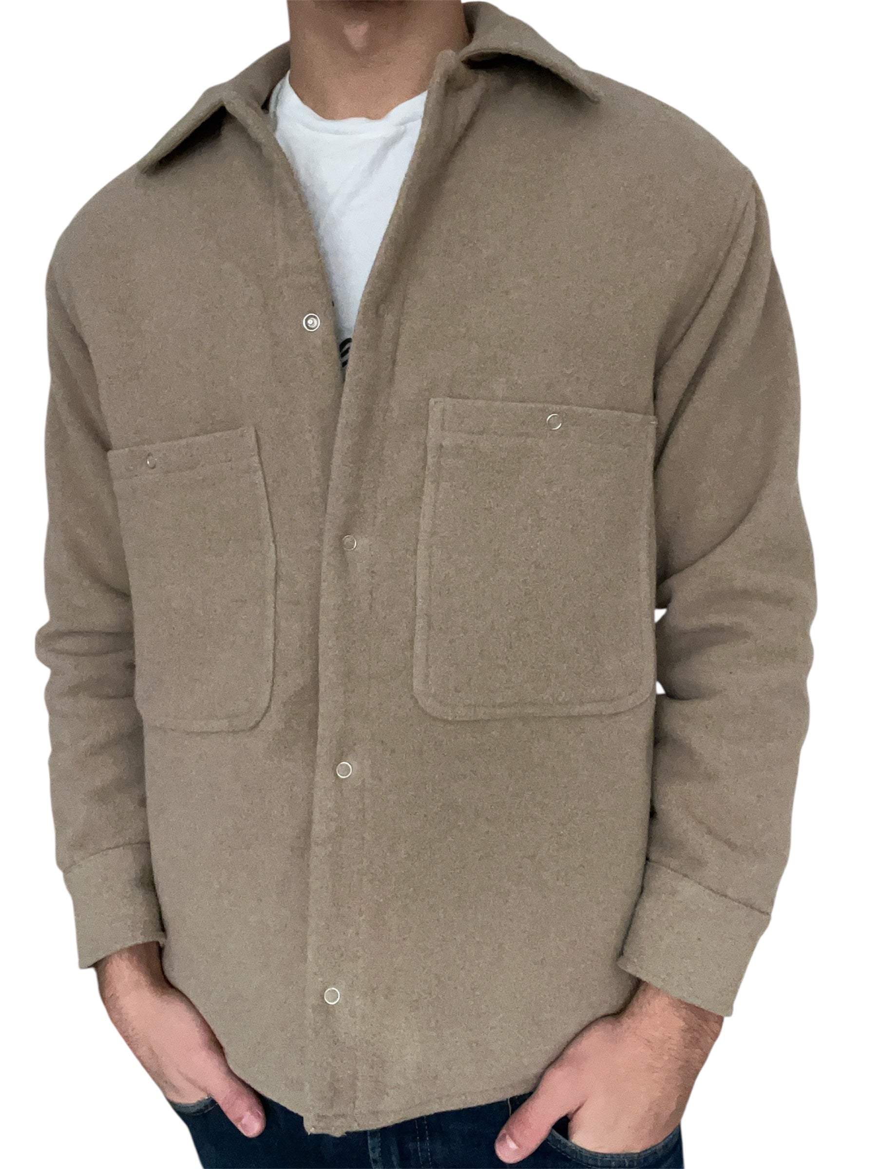 Weekday overshirt with fur